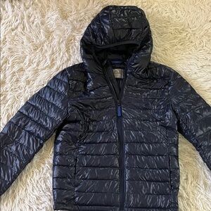 Kids Navy Puffer Jacket size 12 primary NWOT